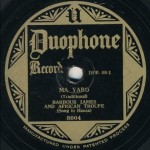 One of the 78 rpm discs identified in 2009