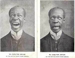 Carlton Bryan 'pulling a face' - 2 images from 1906