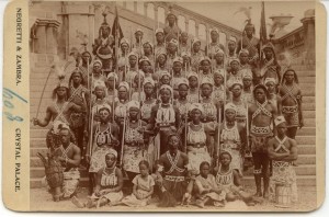 Dahomey Warriors, Crystal Palace, London c 1893