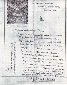 Unable to attend the funeral, Mohamed wrote to Coleridge-Taylor's widow