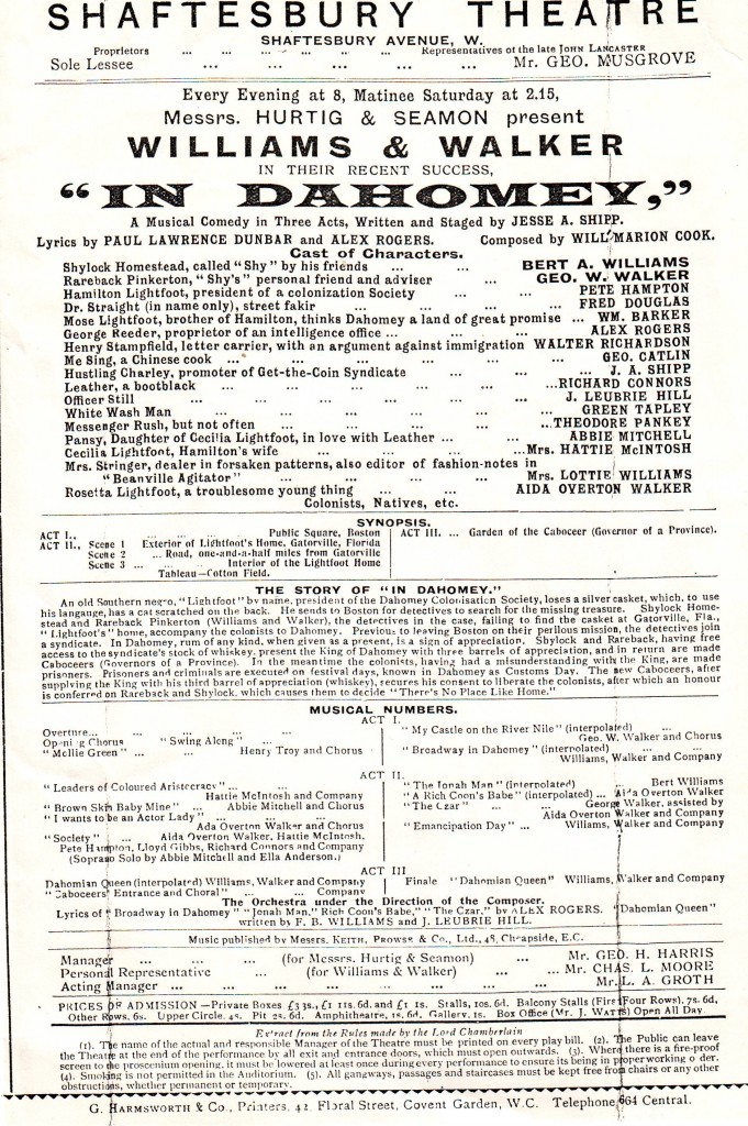 programme mid-June 1903