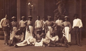 In 'native costumes' Liverpool, 1907